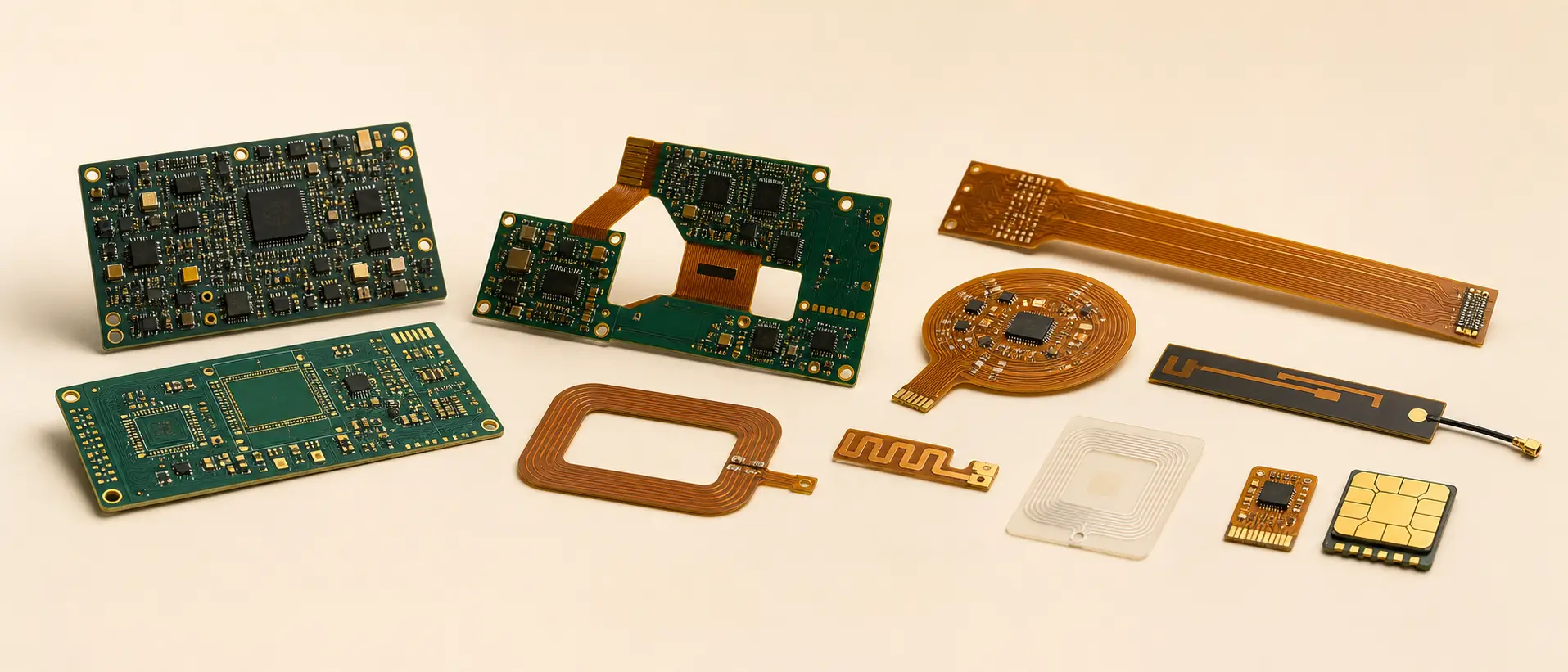 VTech CircuFlex product family — rigid PCB, flex circuits, antennas and NFC
